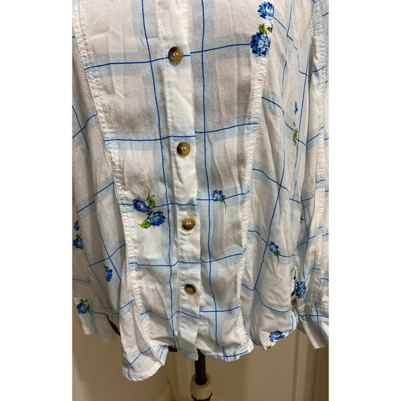 Free People Window To My Heart Button Down Size X-Small - Picture 2 of 6
